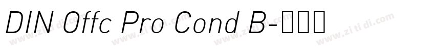 DIN Offc Pro Cond B字体转换